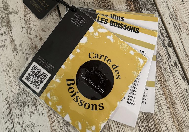 Création Flyer et Menu La Casa Chill