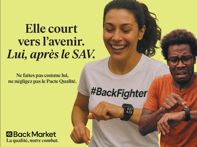 Affichage Battle femme qui courr